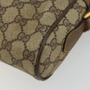 GUCCI GG Supreme Web Sherry Line Bag PVC Beige Red 56 02 004 Auth 176671-12