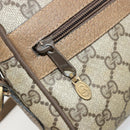 GUCCI GG Supreme Web Sherry Line Bag PVC Beige Red 56 02 004 Auth 176671-20