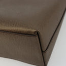 GUCCI Bamboo Hand Bag Leather Brown Gold 000 1014 1888 0 Auth 176672A-15