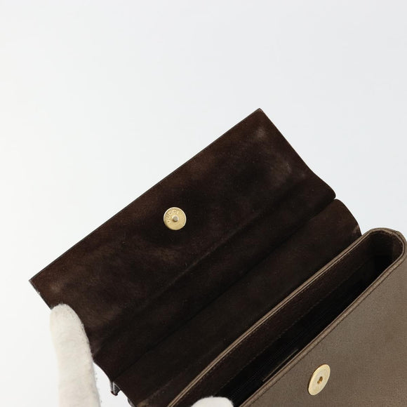 GUCCI Bamboo Hand Bag Leather Brown Gold 000 1014 1888 0 Auth 176672A