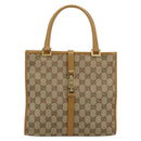 GUCCI Jackie GG Canvas Shoulder Bag Beige Gold 002 1065 3444 Auth 176673A-2
