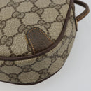 GUCCI GG Supreme Web Sherry Line Bag PVC Beige Red 89 02 055 Auth 176678-10
