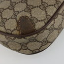 GUCCI GG Supreme Web Sherry Line Bag PVC Beige Red 89 02 055 Auth 176678-11