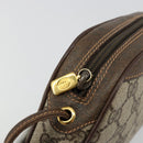 GUCCI GG Supreme Web Sherry Line Bag PVC Beige Red 89 02 055 Auth 176678-15