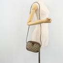 GUCCI GG Supreme Web Sherry Line Bag PVC Beige Red 89 02 055 Auth 176678-21