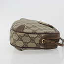 GUCCI GG Supreme Web Sherry Line Bag PVC Beige Red 89 02 055 Auth 176678-4