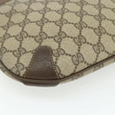 GUCCI GG Supreme Web Sherry Line Bag PVC Beige Red 904 02 026 Auth 176680-15