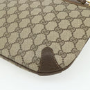 GUCCI GG Supreme Web Sherry Line Bag PVC Beige Red 904 02 026 Auth 176680-16