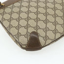 GUCCI GG Supreme Web Sherry Line Bag PVC Beige Red 904 02 026 Auth 176680-17