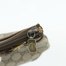 GUCCI GG Supreme Web Sherry Line Bag PVC Beige Red 904 02 026 Auth 176680-9