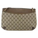 GUCCI GG Supreme Web Sherry Line Bag PVC Beige Red 904 02 026 Auth 176680-2