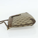 GUCCI GG Supreme Web Sherry Line Bag PVC Beige Red 904 02 026 Auth 176680-3