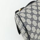 GUCCI GG Supreme Hand Bag PVC Navy Gold 89 02 062 Auth 176682-13