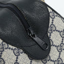 GUCCI GG Supreme Hand Bag PVC Navy Gold 89 02 062 Auth 176682-14