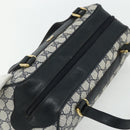 GUCCI GG Supreme Hand Bag PVC Navy Gold 89 02 062 Auth 176682-6