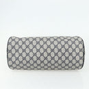 GUCCI GG Supreme Hand Bag PVC Navy Gold 89 02 062 Auth 176682-9