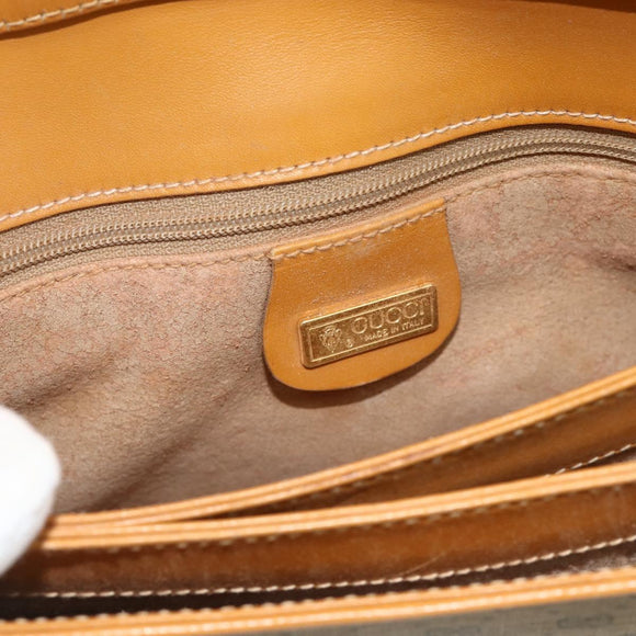 GUCCI Micro GG Supreme Shoulder Bag PVC Beige Gold 004 104 0024 Auth 176684