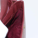 CARTIER Must Line Shoulder Bag Leather Bordeaux Gold Auth 176685-22
