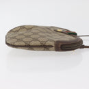 GUCCI GG Supreme Web Sherry Line Shoulder Bag PVC Beige 904 02 047 Auth 176686-4