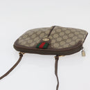 GUCCI GG Supreme Web Sherry Line Shoulder Bag PVC Beige 904 02 047 Auth 176686-6