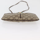 GUCCI GG Supreme Web Sherry Line Shoulder Bag PVC Beige 904 02 047 Auth 176686-9