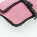 Miu Miu Shoulder Bag Leather Pink Silver Auth 176688A-14