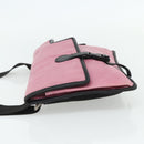 Miu Miu Shoulder Bag Leather Pink Silver Auth 176688A-3