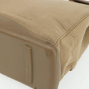PRADA Shoulder Bag Nylon Beige Silver Auth 176689-9
