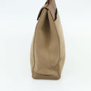 PRADA Shoulder Bag Nylon Beige Silver Auth 176689-4