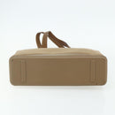 PRADA Shoulder Bag Nylon Beige Silver Auth 176689-5