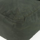 PRADA Backpack Nylon Silver Khaki Auth 176690-15