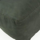 PRADA Backpack Nylon Silver Khaki Auth 176690-16