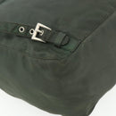PRADA Backpack Nylon Silver Khaki Auth 176690-18