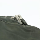 PRADA Backpack Nylon Silver Khaki Auth 176690-10