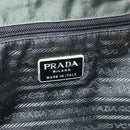 PRADA Backpack Nylon Silver Khaki Auth 176690-20