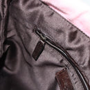 SAINT LAURENT Kahala Tote Bag Canvas Pink Silver 123435 Auth 176691-18