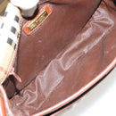 Burberrys Nova Check Shoulder Bag PVC Leather Beige Gold Auth 176693-19