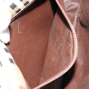 Burberrys Nova Check Shoulder Bag PVC Leather Beige Gold Auth 176693-23