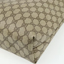GUCCI GG Supreme Web Sherry Line Tote Bag PVC Beige Red 39 02 003 Auth 176694-12