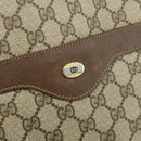 GUCCI GG Supreme Web Sherry Line Tote Bag PVC Beige Red 39 02 003 Auth 176694-14