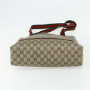 GUCCI GG Supreme Web Sherry Line Tote Bag PVC Beige Red 39 02 003 Auth 176694-9