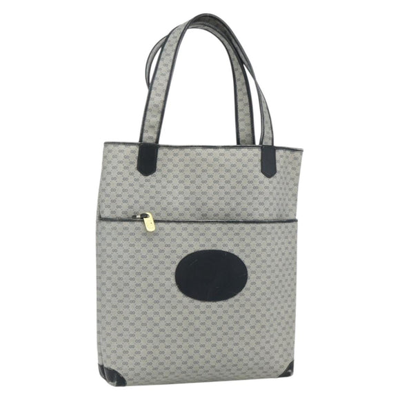 GUCCI GG Supreme Tote Bag PVC Navy Gold 002 39 0054 Auth 176695