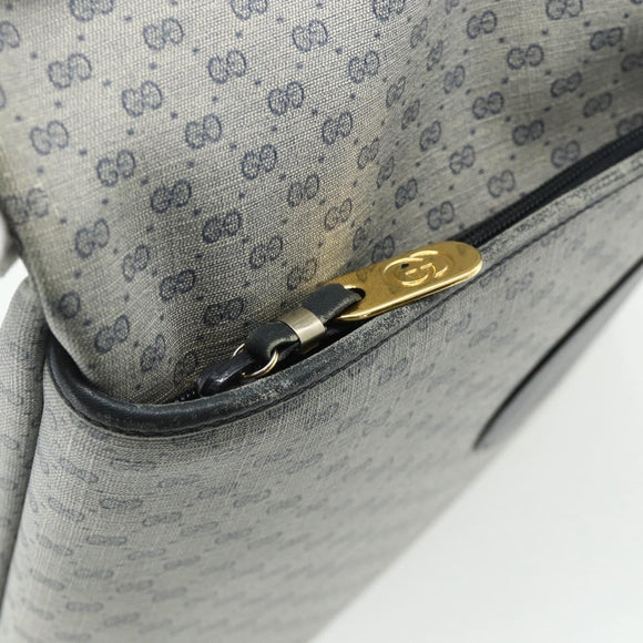 GUCCI GG Supreme Tote Bag PVC Navy Gold 002 39 0054 Auth 176695
