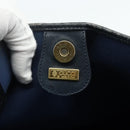GUCCI GG Supreme Tote Bag PVC Navy Gold 002 39 0054 Auth 176695-15