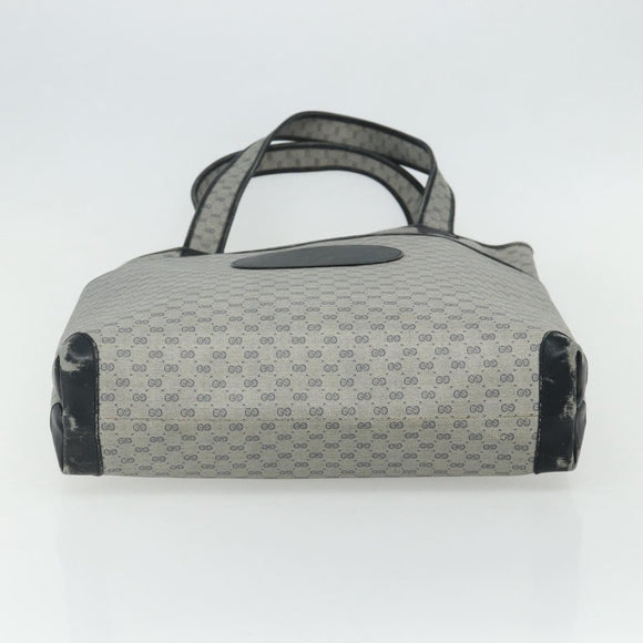 GUCCI GG Supreme Tote Bag PVC Navy Gold 002 39 0054 Auth 176695
