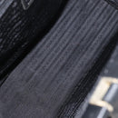 PRADA Tote Bag Canvas Black Gold Auth 176696-11