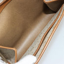 Christian Dior Honeycomb Canvas Chain Shoulder Bag PVC Beige Gold Auth 176698-17