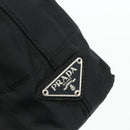PRADA Chain Hand Bag Nylon Black Auth 176700-17
