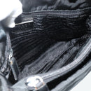PRADA Chain Hand Bag Nylon Black Auth 176700-11