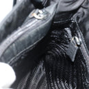 PRADA Chain Hand Bag Nylon Black Auth 176700-19